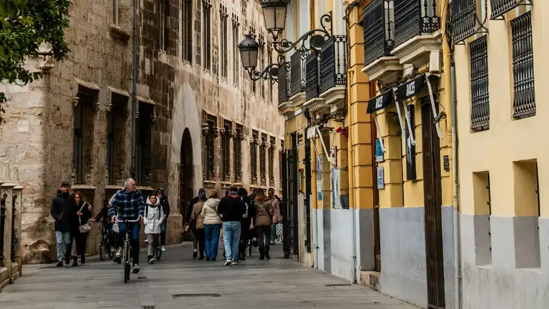 Calle del centro de Valencia